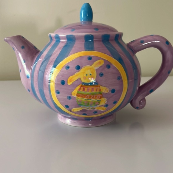 Ceramic Teapot with Bunny Design - Picture 2 of 10